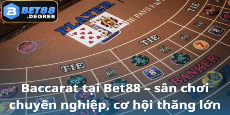 Baccarat – Trò chơi cá cược hấp dẫn và dễ tiếp cận tại Bet88 5 Baccarat nền tảng uy tín, cơ hội chiến thắng vượt trội