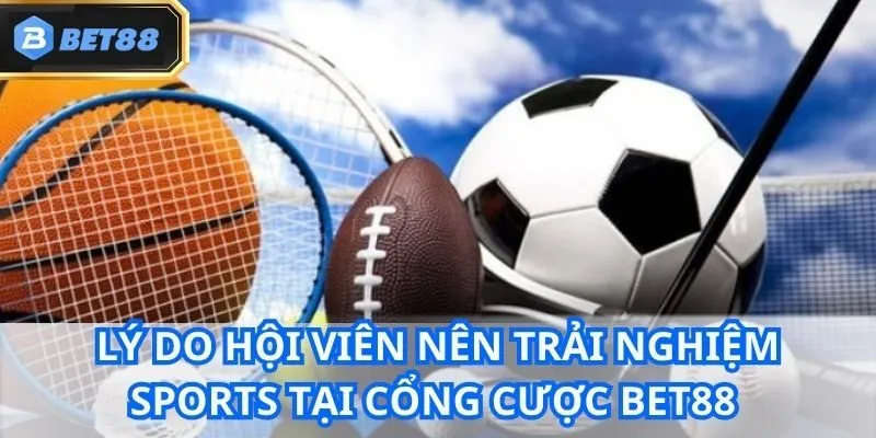 Lý do hội viên nên trải nghiệm Sports tại cổng cược Bet88